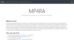 Desktop Screenshot of mp4ra.org