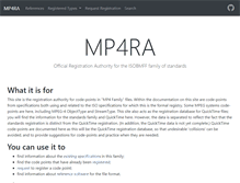 Tablet Screenshot of mp4ra.org